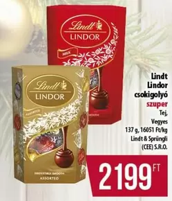 Lindor csokigolyó