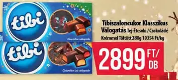 Szaloncukor Klasszikus Válogatás Tej-Étcsoki/Csokoládé Krémmel Töltött