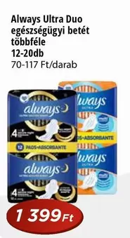 Ultra Duo egészségügyi betét