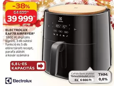 Electrolux - EAF7B AIRFRYER
