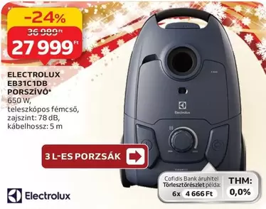 Electrolux - EB31C1DB PORSZÍVÓ