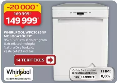 Whirlpool - WFC3C26NF MOSOGATÓGÉP