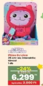 Cica - Plüss DJ cica