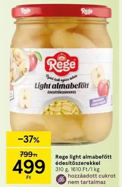 light almabefőtt édesítőszerekkel