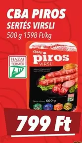 PIROS SERTÉS VIRSLI