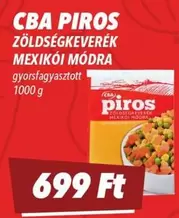 ZÖLDSÉGKEVERÉK MEXIKÓI MÓDRA