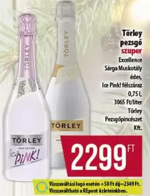 pezsgő szuper Excellence Sárga Muskotály édes, Ice Pink! félszáraz