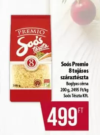 8 tojásos száraztészta