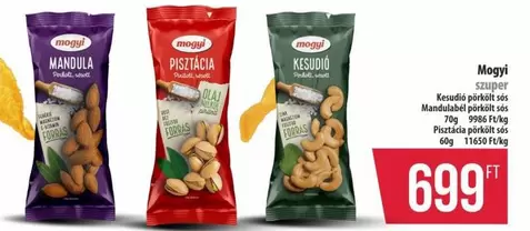 Mandula, Pisztácia, Kesudió