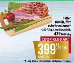 füstölt, fött császárszalonna