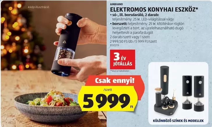 ELEKTROMOS KONYHAI ESZKÖZ