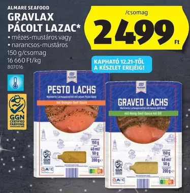 GRAVLAX PÁCOLT LAZAC