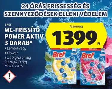 WC-FRISSÍTŐ POWER AKTIV 3 DARAB*