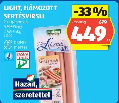 HÁMOZOTT SERTÉSVIRSLI