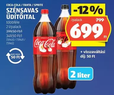 Coca Cola - SZÉNSAVAS ÜDÍTŐITAL
