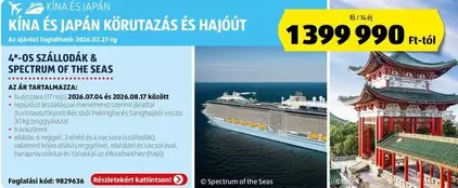 KÍNA ÉS JAPÁN KÖRUTAZÁS ÉS HAJÓÚT