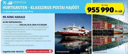 HURTIGRUTEN - KLASSZIKUS POSTAI HAJÓÚT