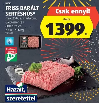 FRISS DARÁLT SERTÉSHÚS