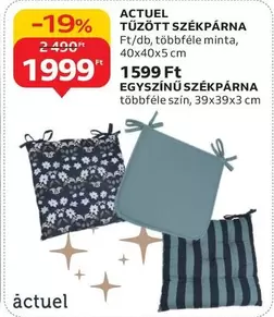 TŰZÖTT SZÉKPÁRNA, EGYSZÍNŰ SZÉKPÁRNA