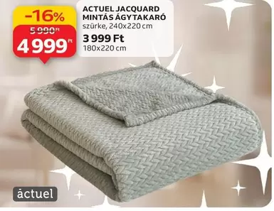 JACQUARD MINTÁS ÁGYTAKARÓ