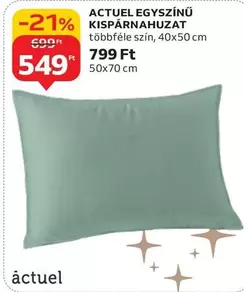 EGYSZÍNŰ KISPÁRNAHUZAT