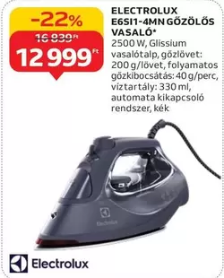 Electrolux - E6S1I-4MN GÖZŐLŐS VASALÓ