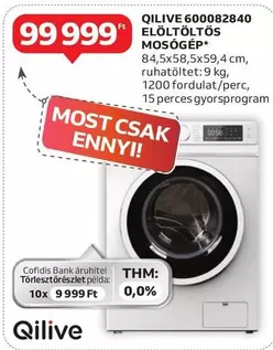 600082840 ELÖLTÖLTŐS MOSÓGÉP