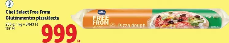 Free From Gluténmentes pizzatészta