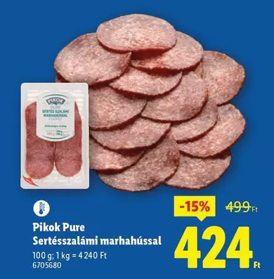 Sertésszalámi marhahússal