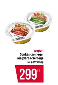 Sonkás csemege, Magyaros csemege