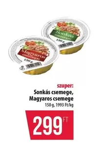 Sonkás csemege, Magyaros csemege