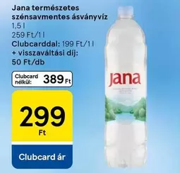 természetes szénsavmentes ásványvíz