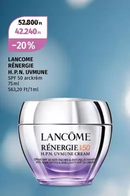 RÉNERGIE H.P. N. UVMUNE SPF 50 arckrém