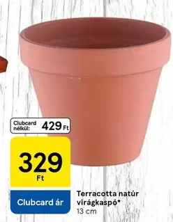 Terracotta natúr virágkaspó