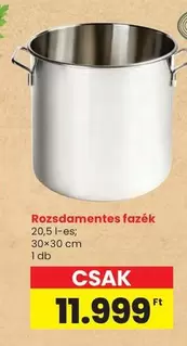 Rozsdamentes fazék