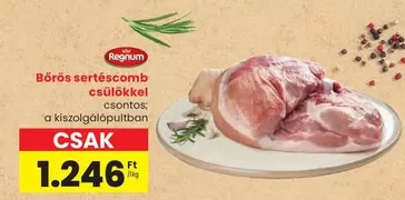 Bőrös sertéscomb csülökkel csontos