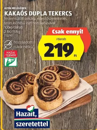 KAKAÓS DUPLA TEKERCS