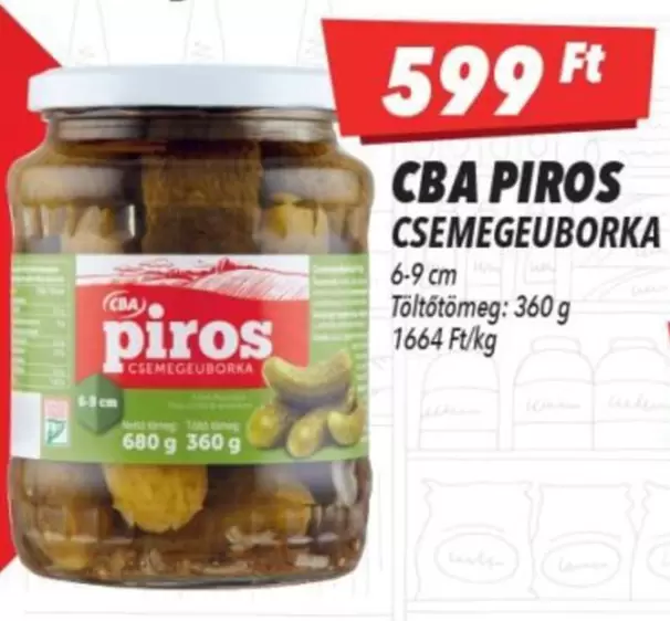 PIROS CSEMEGEUBORKA