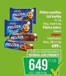 Pilóta vaníliás ízű karika, Pilóta keksz
