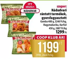 Nádudvari rántott termékek, gyorsfagyasztott