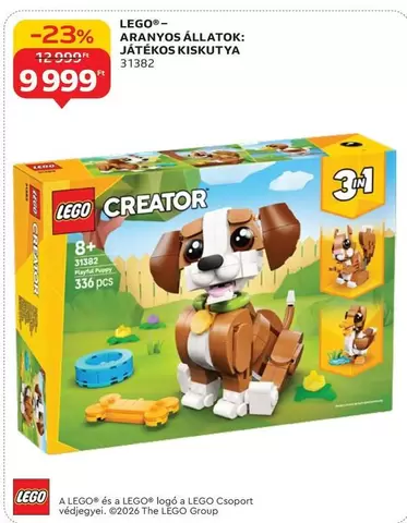 Lego - ARANYOS ÁLLATOK: JÁTÉKOS KISKUTYA