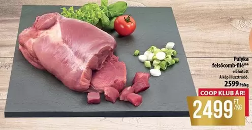 Pulyka felsőcomb-filé