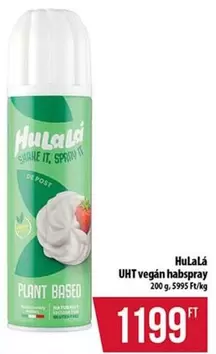 vegán habspray