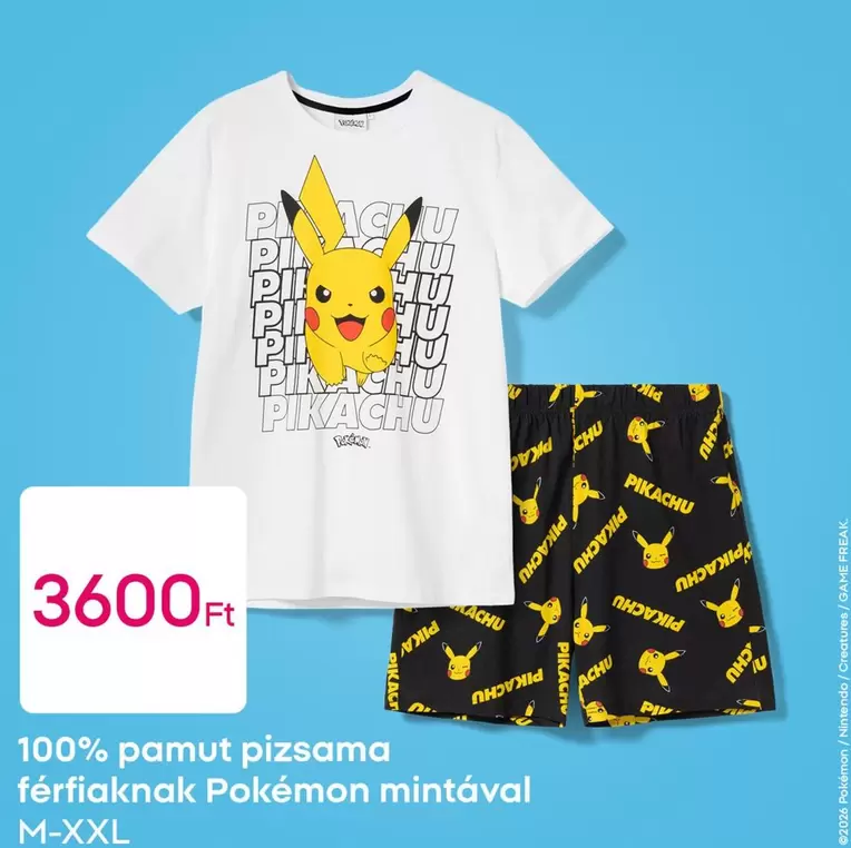 Nintendo - pizsama férfiaknak Pokémon mintával