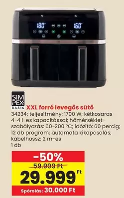 Xxl - XXL forró levegős sütő