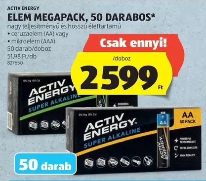 ELEM MEGAPACK, 50 DARABOS
