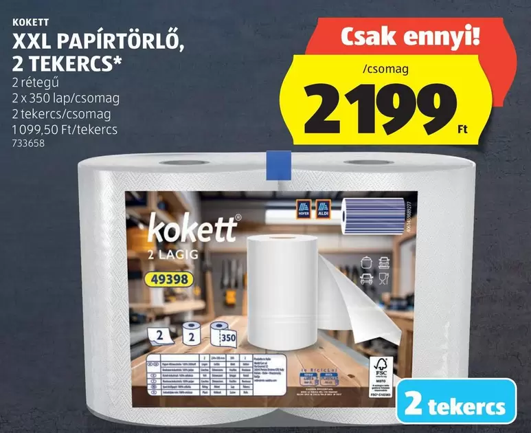 Xxl - XXL PAPÍRTÖRLŐ, 2 TEKERCS*