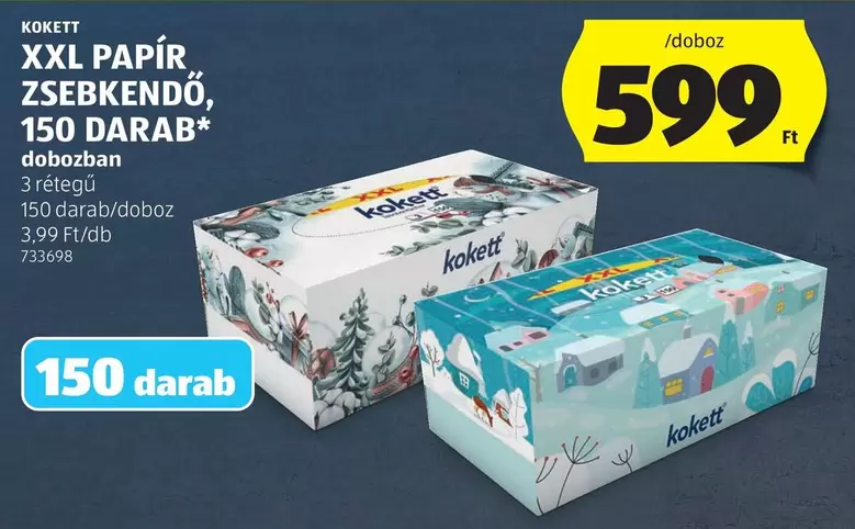 Xxl - XXL PAPÍR ZSEBKENDŐ, 150 DARAB