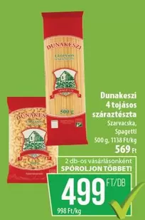 4 tojásos száraztészta