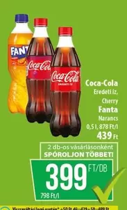 Coca Cola - Coca-Cola, Cherry, Fanta Narancs
